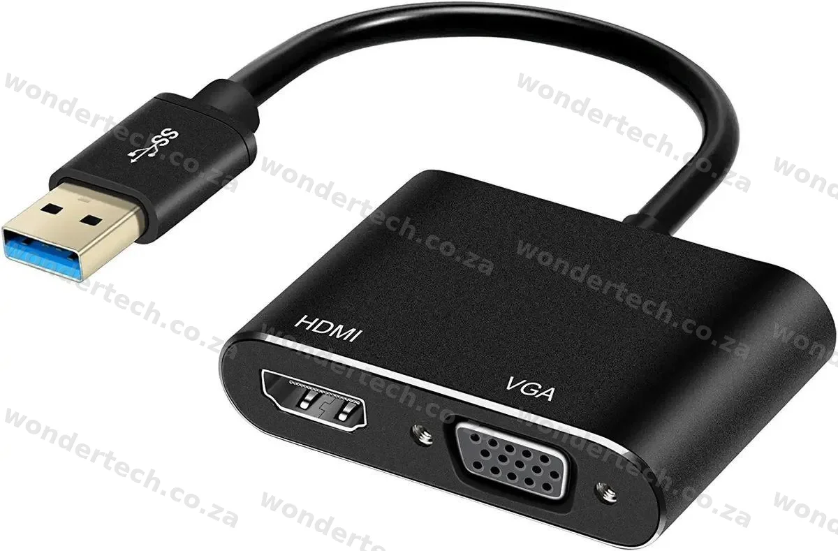 USB 3.0 TO VGA + HDMI