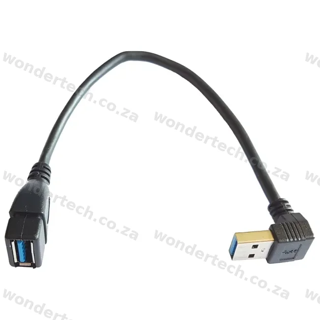 90 DEGREE USB 3 MALE TO USB 3 FEMALE