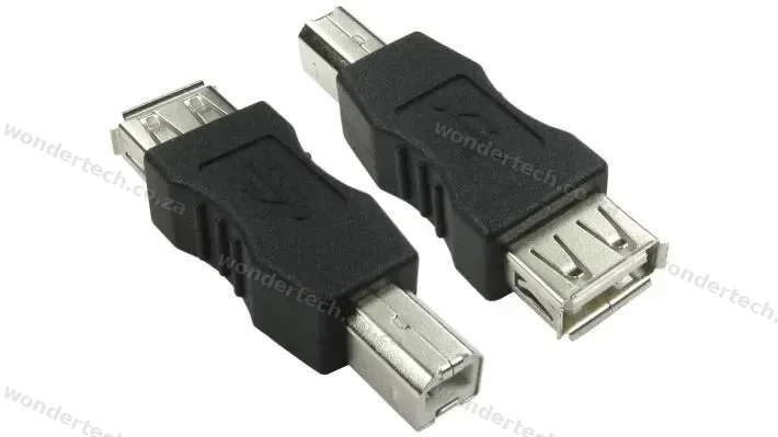 USB TYPE B MALE TO USB TYPE A FEMALE