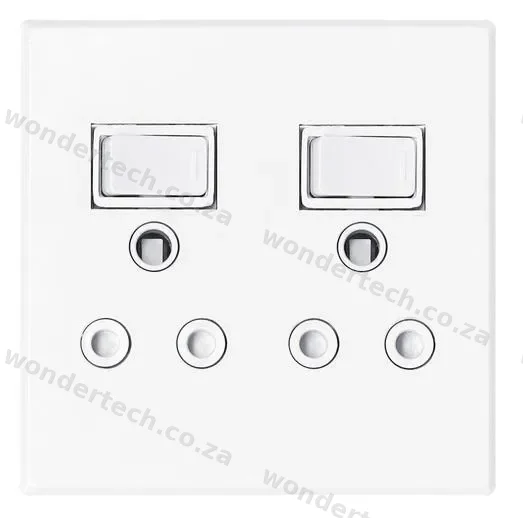 WALL SOCKET TWO SOCKET 4X4