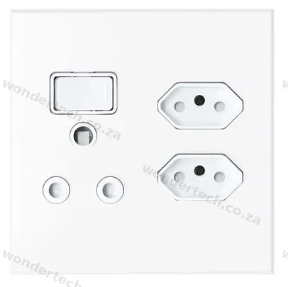 WALL SOCKET 16A ROUND+ 2 X16A FLAT