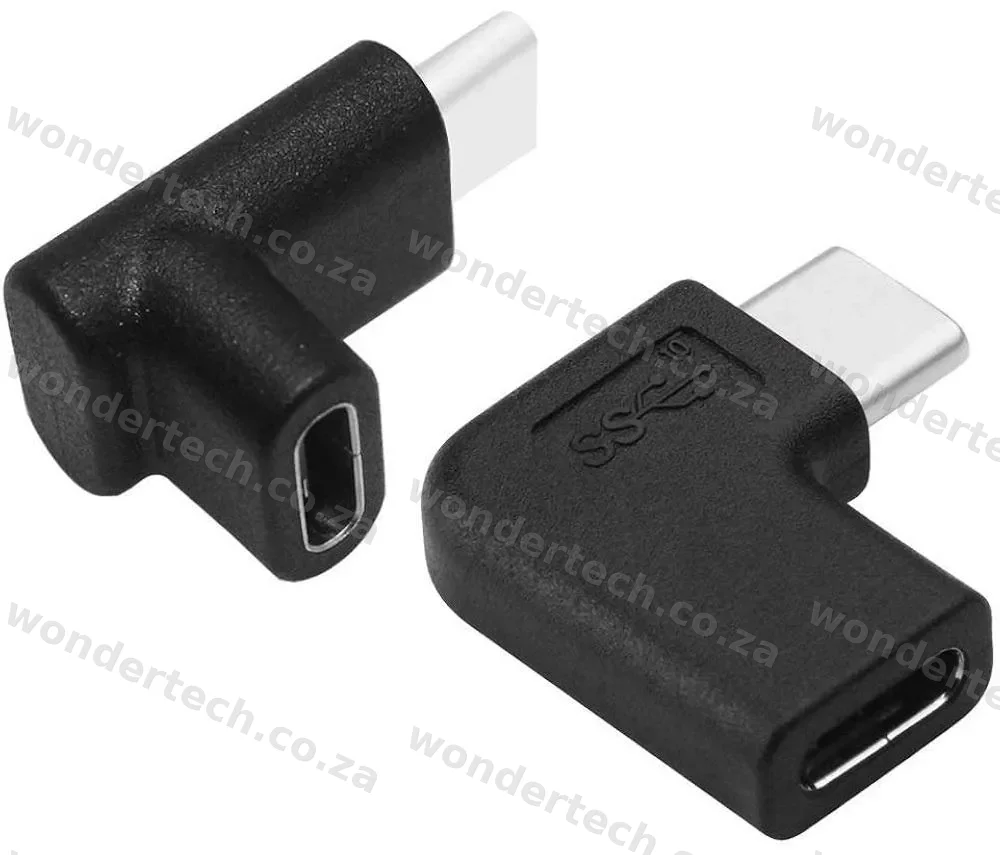 USB-C M-F 90 DEGREE ADAPTER PAIR