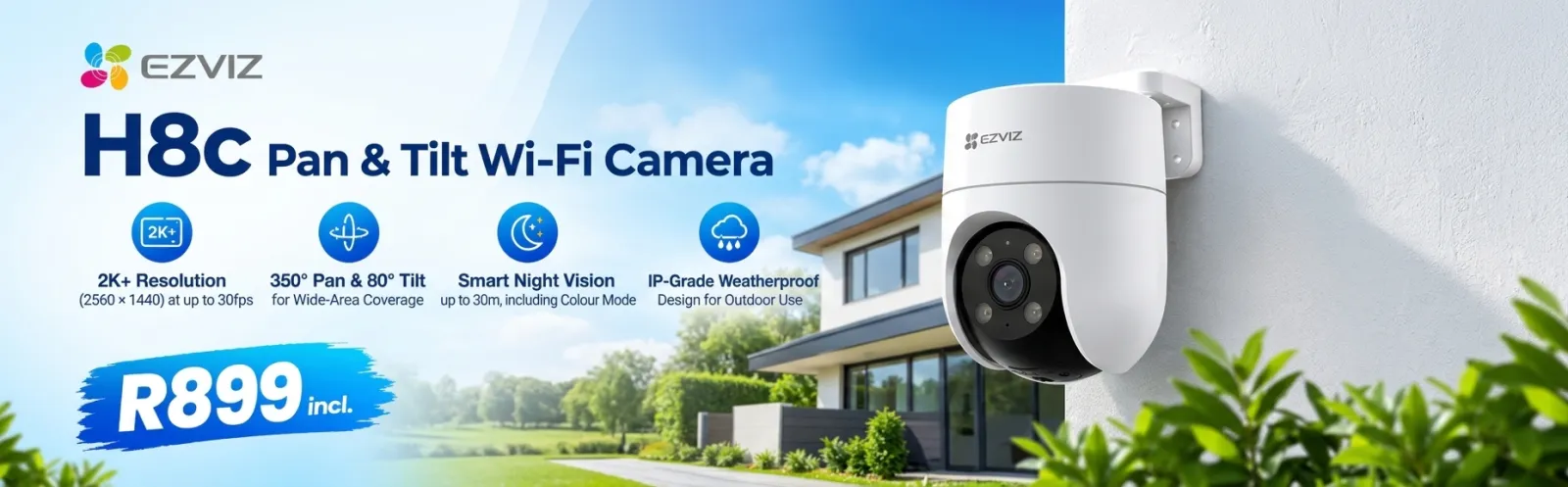 H8C PRO 3K 5MP PAN & TILT WI-FI CAMERA